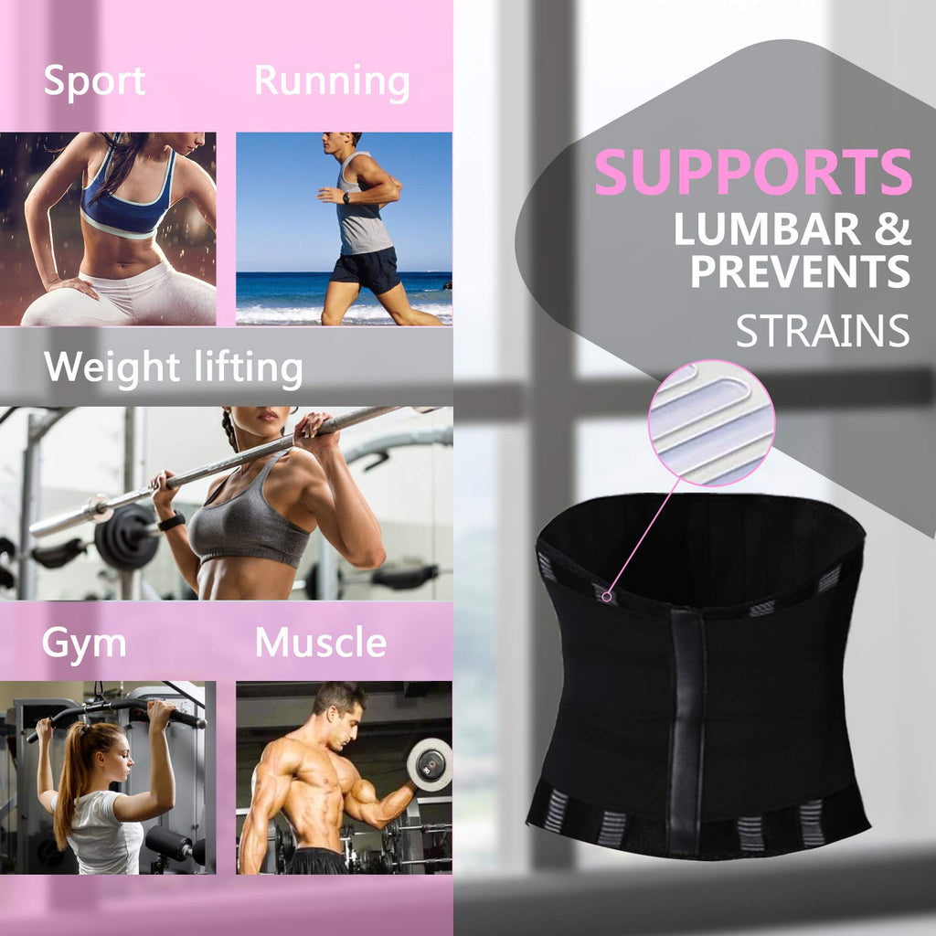 Waist Trimmer Trainer Belt Women Men Neoprene Sport Sweat Workout Slimming  Body Shaper Sauna Exercise, Waist Trimmers -  Canada