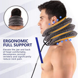 Inflatable adjustable neck brace, home neck decompression neck traction pillow