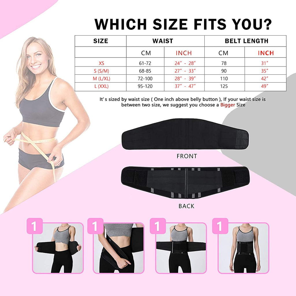 Neoprene Waist Trimmer for Women - Slimming Body Shaper with Sauna Sweat  Technology and Tummy Control *