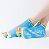 1 Pair Yoga Cotton Socks Anti-Slip Quick-Dry Bandage Girls Ballet Dance Fitness Pilates Breathable Elastic Socks For 35-39 yards