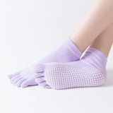 1 Pair Yoga Cotton Socks Anti-Slip Quick-Dry Bandage Girls Ballet Dance Fitness Pilates Breathable Elastic Socks For 35-39 yards