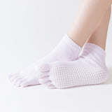 1 Pair Yoga Cotton Socks Anti-Slip Quick-Dry Bandage Girls Ballet Dance Fitness Pilates Breathable Elastic Socks For 35-39 yards