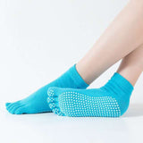 1 Pair Yoga Cotton Socks Anti-Slip Quick-Dry Bandage Girls Ballet Dance Fitness Pilates Breathable Elastic Socks For 35-39 yards