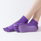 1 Pair Yoga Cotton Socks Anti-Slip Quick-Dry Bandage Girls Ballet Dance Fitness Pilates Breathable Elastic Socks For 35-39 yards