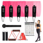 250lbs Resistance Bands Set Fitness Workout Gym Pull Rope Yoga Latex Tube Sports Elastic Booty Bands Exercise Equipment for Home