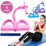 4 Resistanc Elastic Pull Ropes Exerciser Rower Belly Resistance Band Home Gym Sport Training Elastic Bands for Fitness Equipment