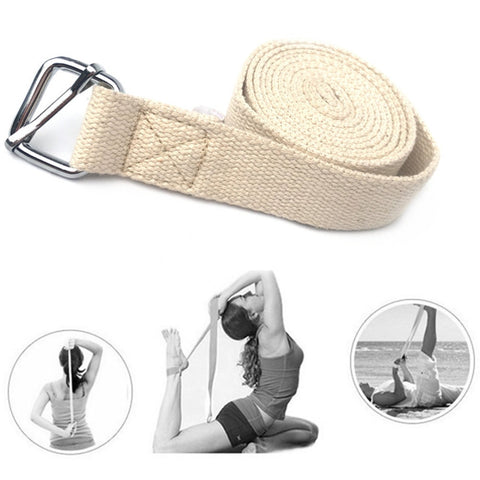 183CM Adjustable Ring Gym Waist Sport Yoga Stretch Strap Leg Fitness Belt yoga accessories elastico para ginastica  #A35