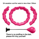 24 Section Adjustable Sport Hoops Abdominal Thin Waist Exercise Detachable Hoola Massage Fitness Hoop Training Weight Loss